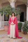 Ka 1231 Roman Sequence Embroidered Work Gown With Dupatta